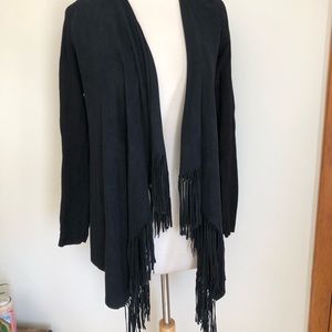 Fringe cover up sweater